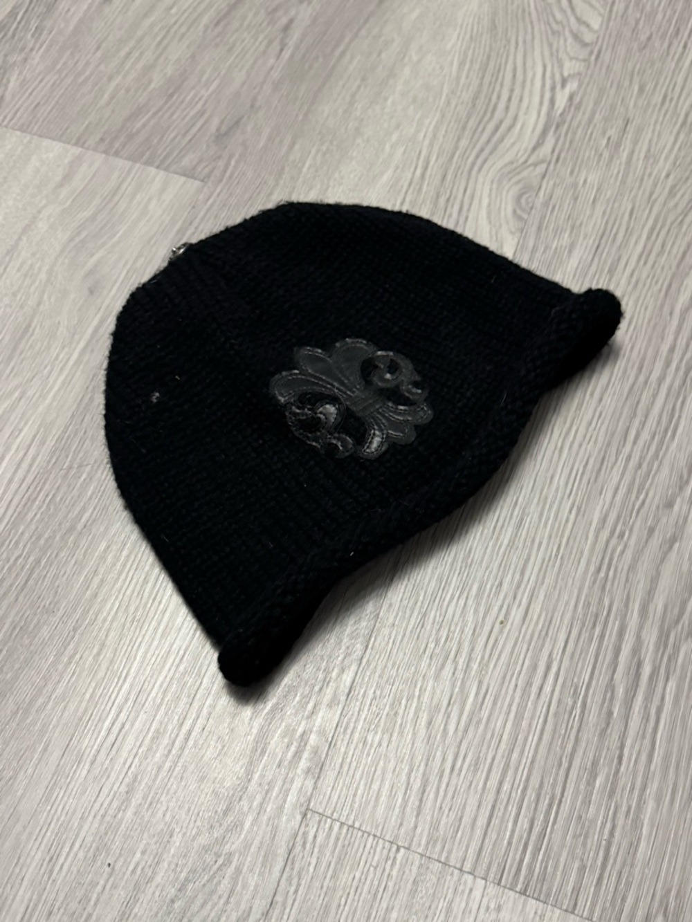 Vintage Chrome Hearts Fleur De Lis Knitted Beanie